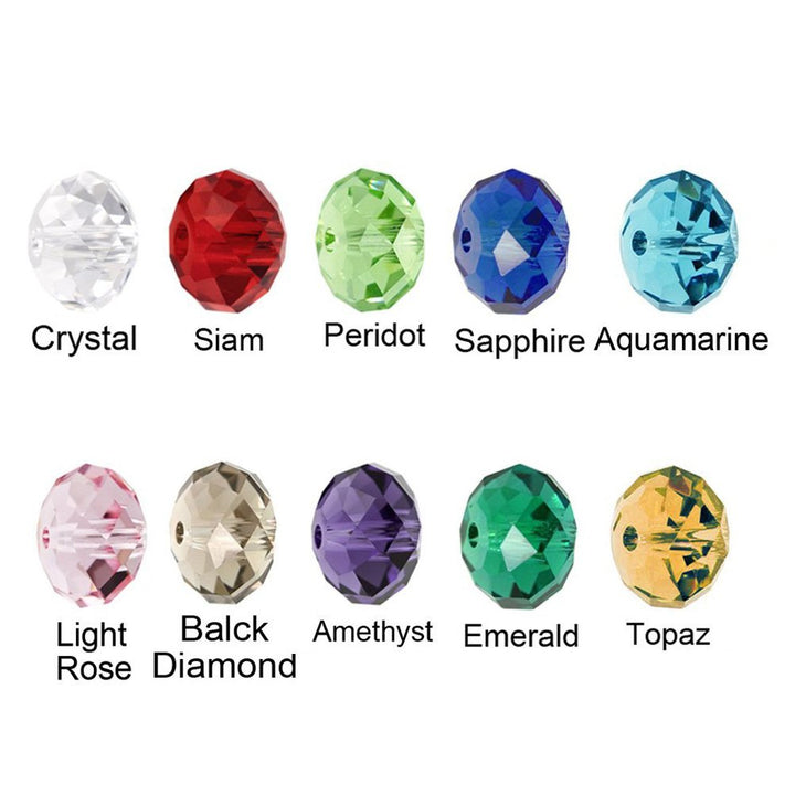 Bingcute Wholesale Briolette Crystal Glass Beads Findin