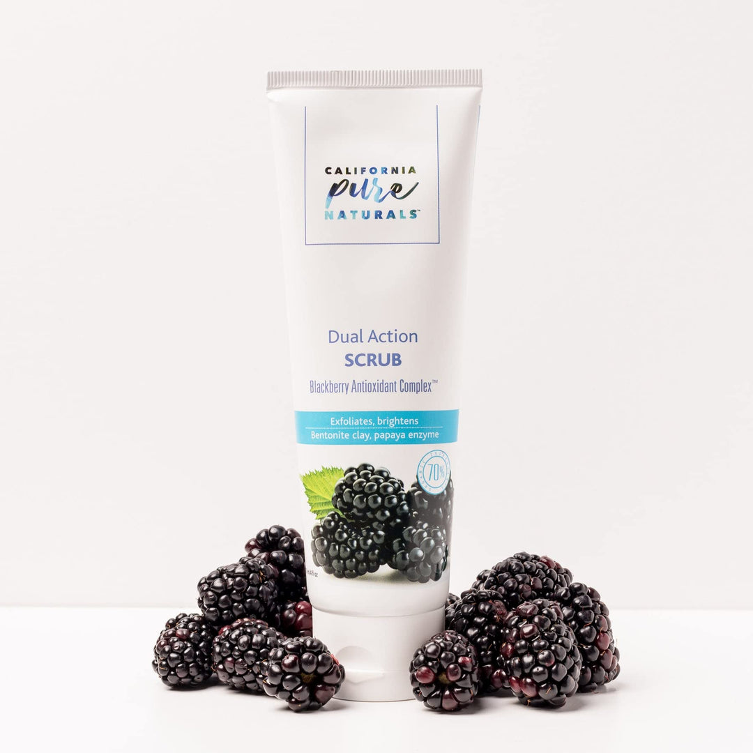 Dual Action Scrub. Exfoliating Face Wash For Soft &amp; Polished Skin (4.0 Oz)