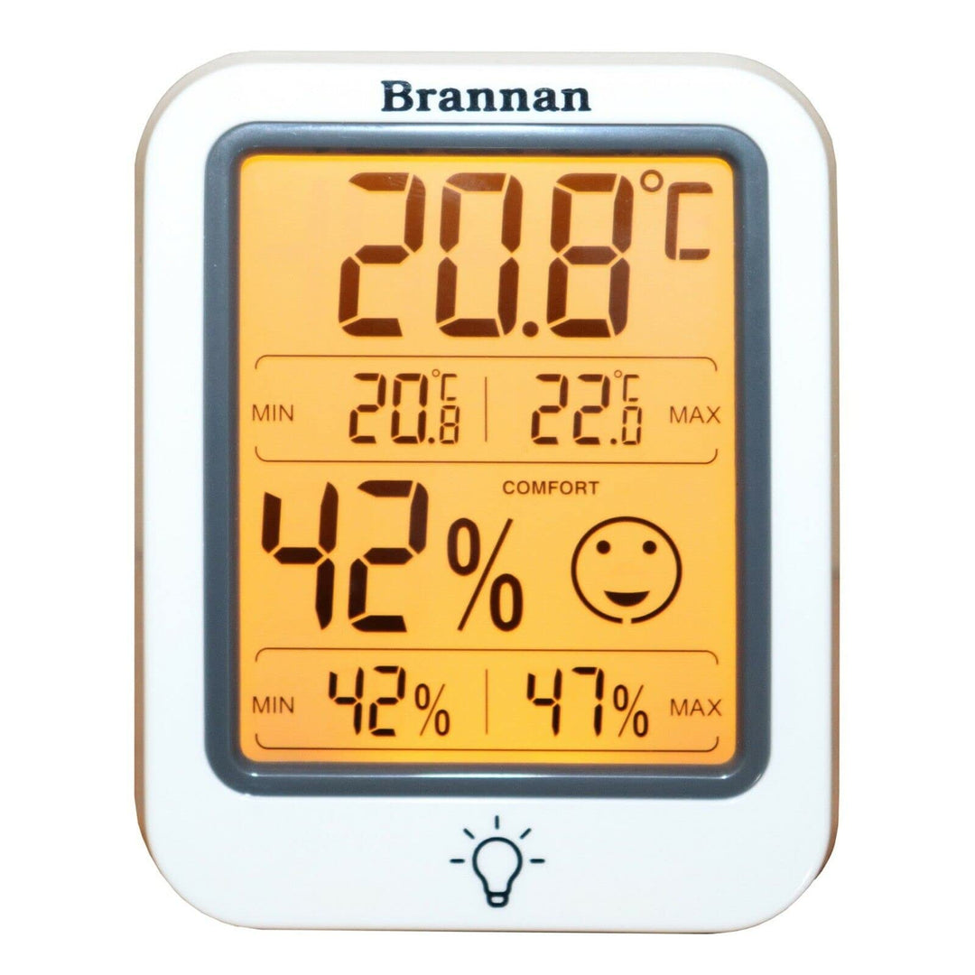 Digital Room Thermometer Indoor Humidity Meter Hygrometer Accurate Room Temperature Thermometer Max Min Recording Backlight LCD Display Monitor Home
