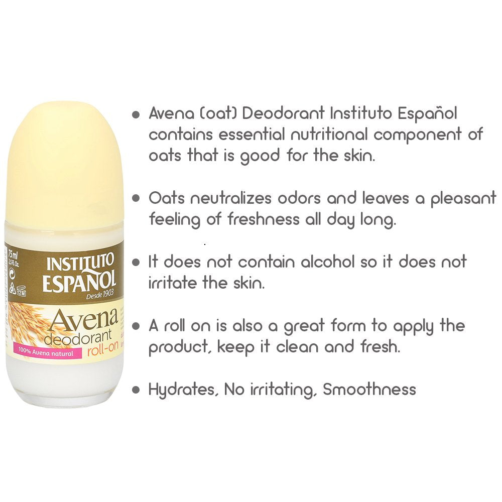 Oat Roll On Deodorant Soft Fresh Neutralizes Odors All Day No Irritation