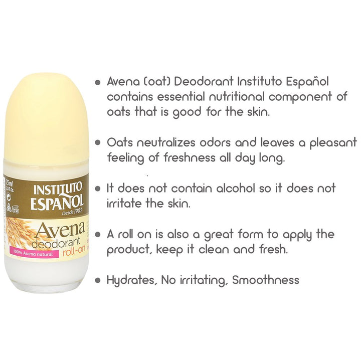 Oat Roll On Deodorant Soft Fresh Neutralizes Odors All Day No Irritation