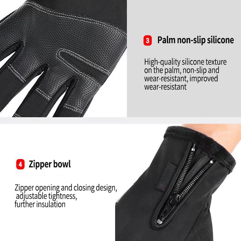 Cold Weather Gloves,Winter Gloves to Keep Warm,Running,Cycling,Driving,Hiking,Fishing,Windproof,Non-Slip,Finger Touch Screen,Warm Men and Women Gifts(XL)