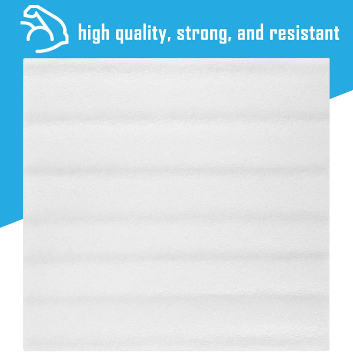 100 Pack Foam Sheets, DAT 12 x 12, 1/16 Thickness, Foam Wrap Cushioning Material, Moving Supplies for Packing Storage and Shipping