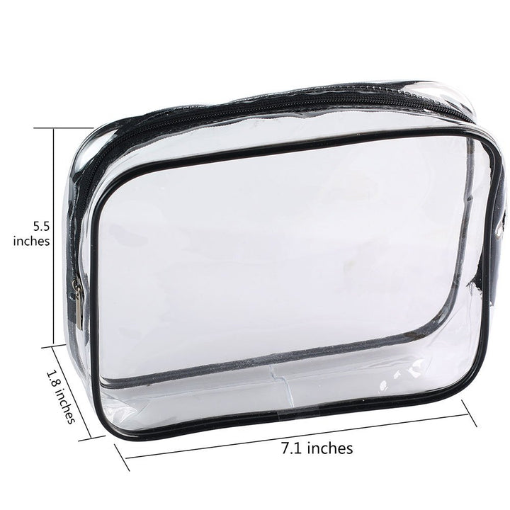 Clear Carry-On Travel Toiletry Bag, TSA Approved 3-1-1 Airline, 1 Quart Sized with Zipper for Men and Women