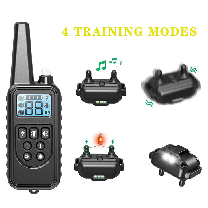 Dog Training Collar with Three Training Modes, Waterproof Training Collar, Long Range up to 2600Ft