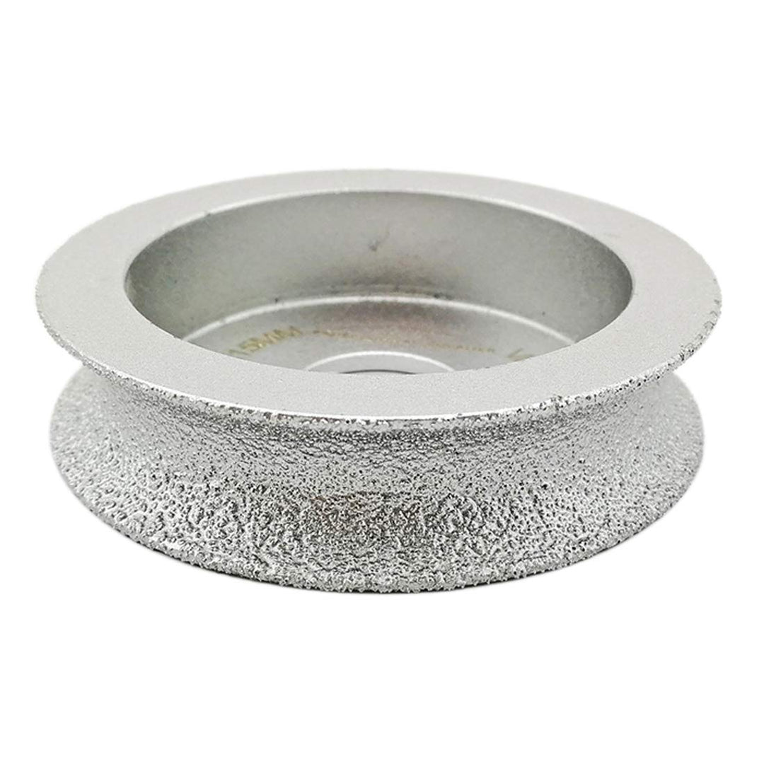 3 Inch Profile Hand Diamond Wheel Height 15mm Half-Round Edge Grinding for Stone Marble Granite Rock