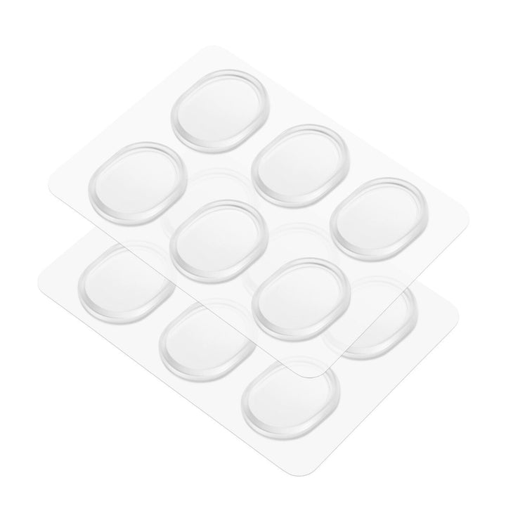 Drum Head Dampeners - 12 Pieces Clear Reusable Washable Sticky Silicone Drum Gels for Dampening Resonance &amp; Control Overtones, Snare Drum Dampeners for Precise Sound Quality of Drum &amp; Cymbals