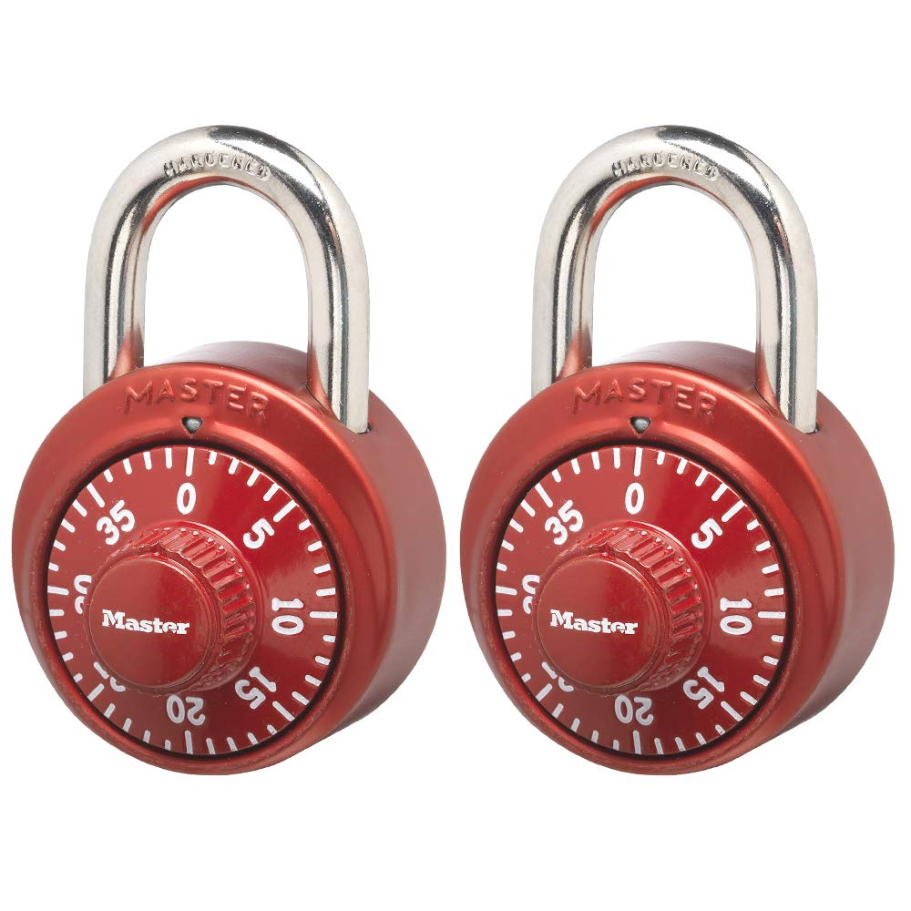 1530T Locker Lock Combination Padlock, 2 Count (Pack of 1), Colors May Vary