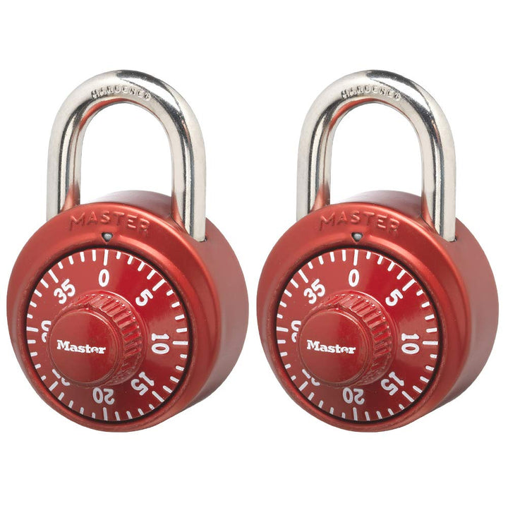 1530T Locker Lock Combination Padlock, 2 Count (Pack of 1), Colors May Vary