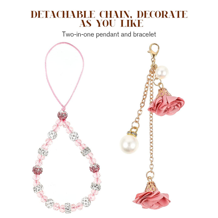 Hemobllo Cell Phone Straps Creative Crystal Flower Pend