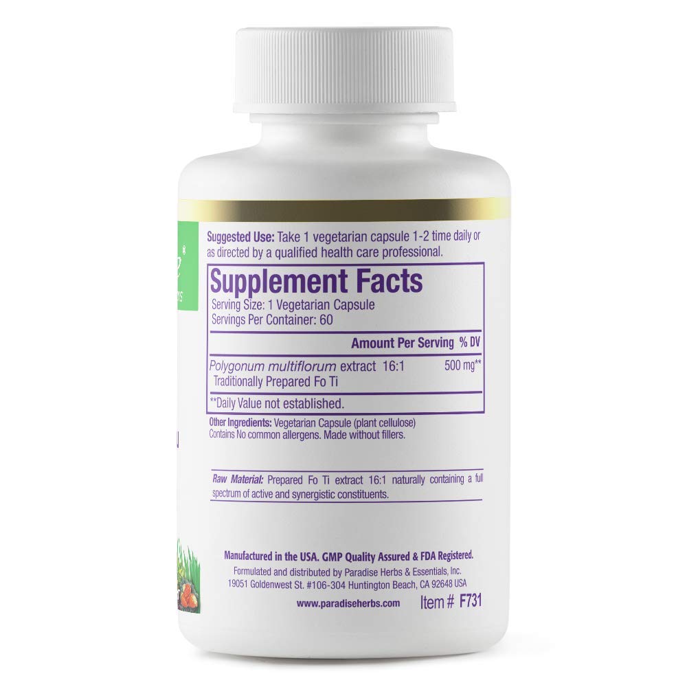 Paradise Herbs Fo-Ti He Shou Wu Root Extract, Premium 1