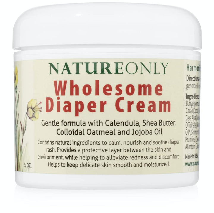 Nature Only 100% Natural Diaper Rash Cream, 4 oz