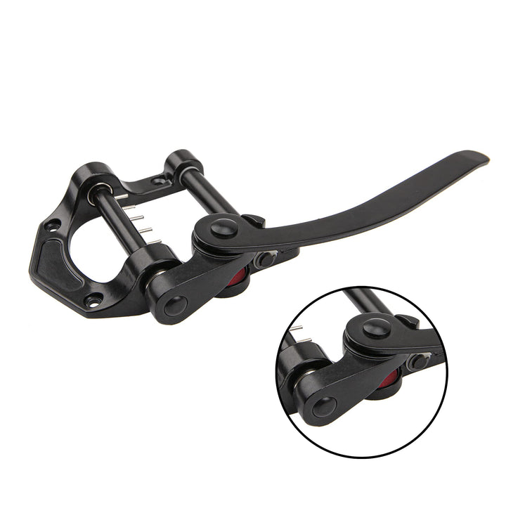 1Pcs Yootones Guitar Tremolo Unit Vibrato Bridge Tremolo Tool Accessories Flat Compatible with Les Paul LP SG Tele Electric Guitar (Black)