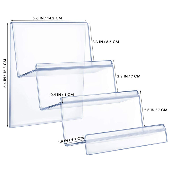 Cabilock Wallet Display Stand Acrylic Storage Rack Wall