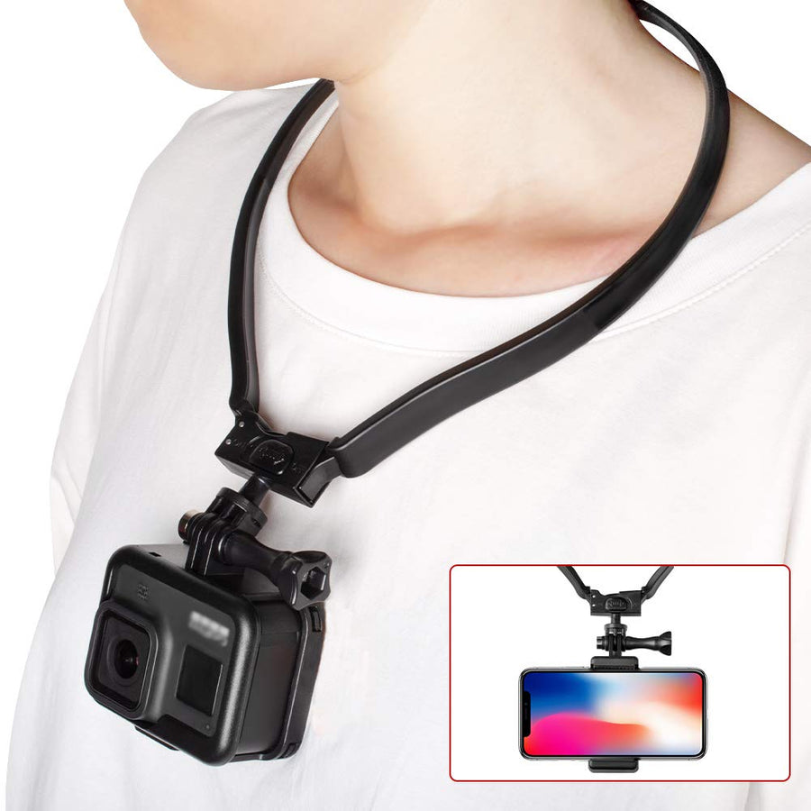 Taisioner POV/VLOG Smartphone Selfie Neck Mount Strap f