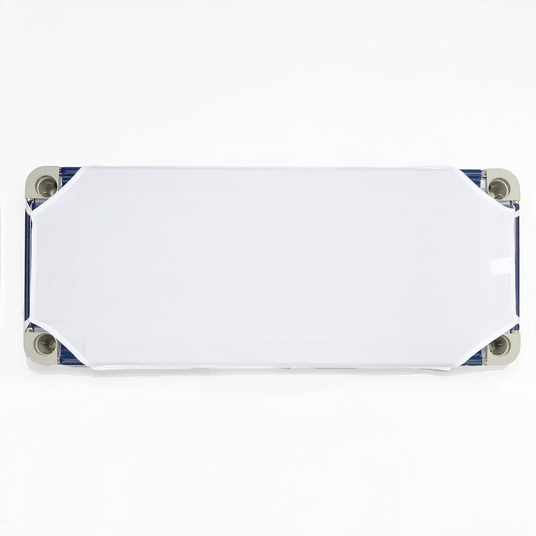 White Microfiber Cot Sheets for Preschool or Daycare, Elastic Loops for Extra Security, Super Soft and Durable (Standard Cot Sheet 23 x 52, 6-Pack)