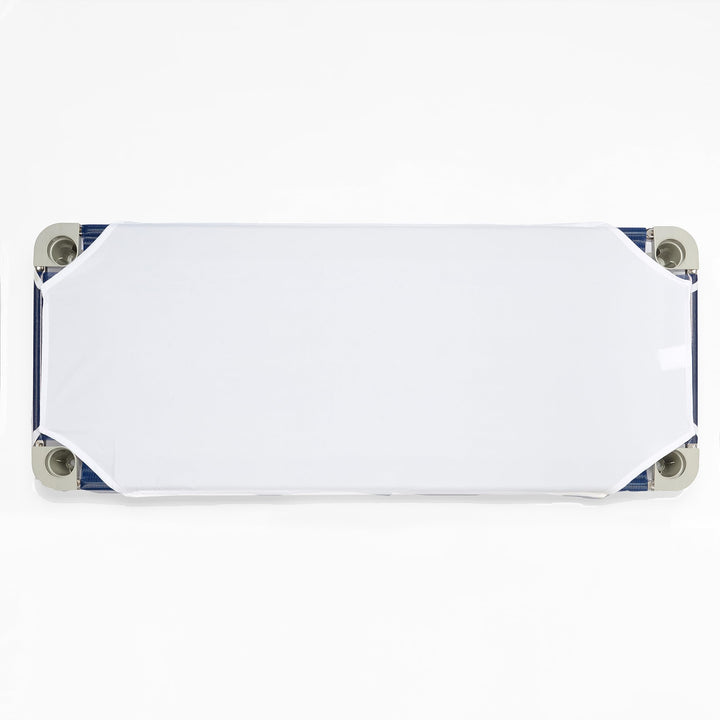 White Microfiber Cot Sheets for Preschool or Daycare, Elastic Loops for Extra Security, Super Soft and Durable (Standard Cot Sheet 23 x 52, 6-Pack)