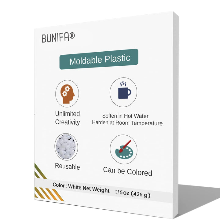 Moldable Plastic, 3.5OZ Thermoplastic Beads DIY Thermoplastic Pellets Polymorph Plastic