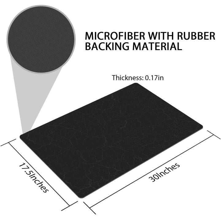 Navy Bathroom Rug Super Absorbent Luxury Bath Mat, Thin Bathroom Rugs Dry Fast Home Floor Mats, Water Absorbing Bath Mat with Rubber Backing, Waterproof Bathroom Carpet Floor Doormat (Navy)