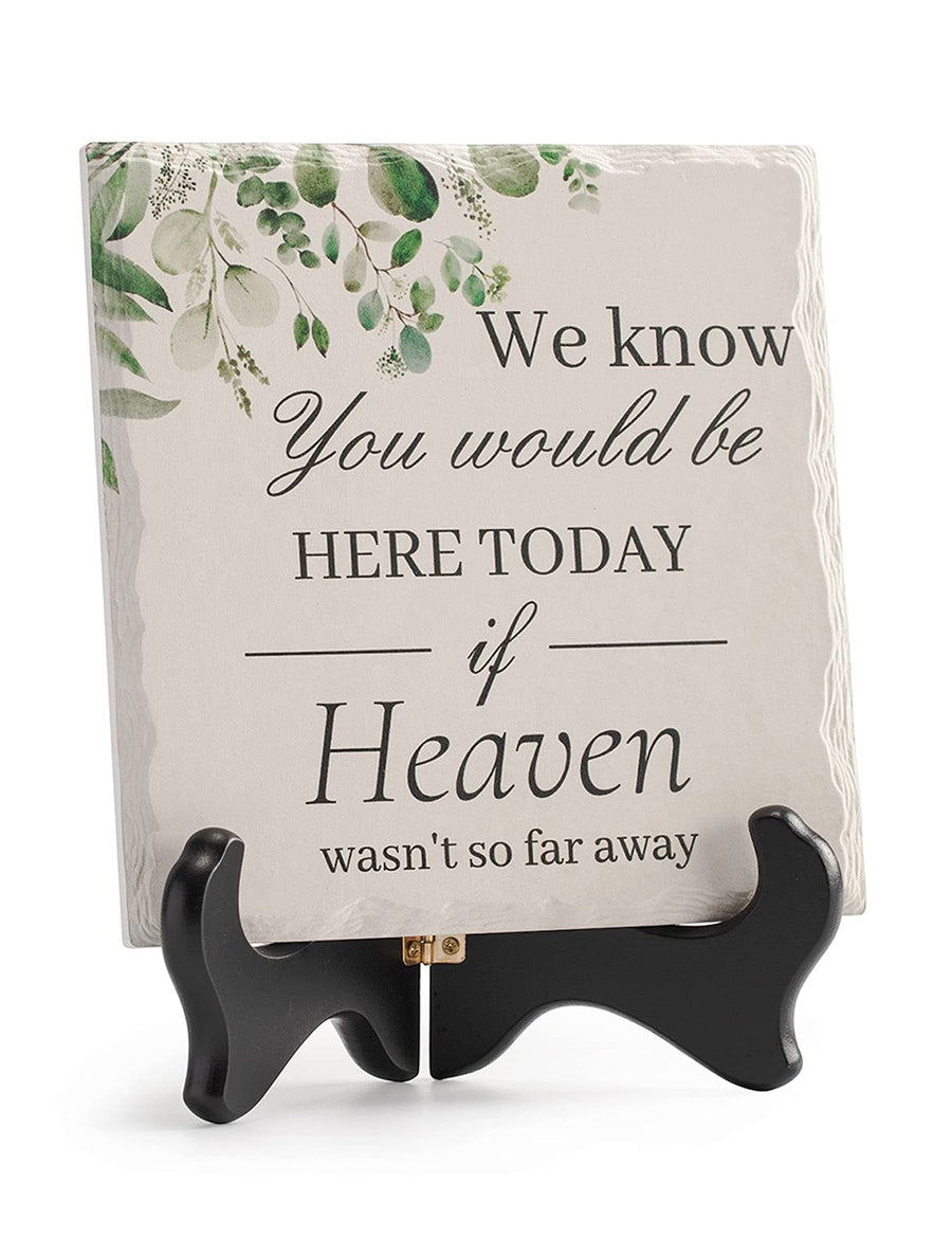 In Loving Memory Of Loved One Wedding Memorial Table Sign Gifts For Ceremony And Reception Family Unity Wedding Table Decoration With Wooden Stand For Loss Mom We Know You Would Be Here Today