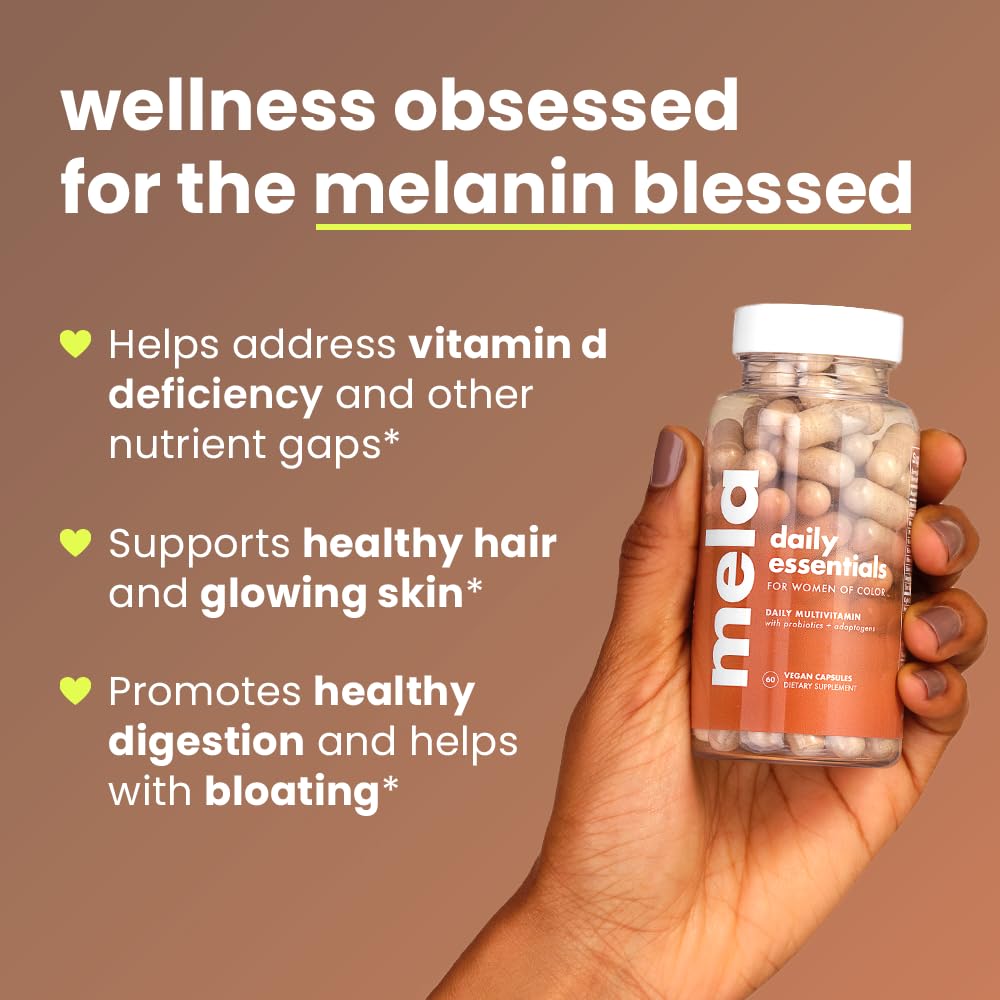 Daily Essentials Multivitamin for nated Women - High-Dose Vitamin D3 and B12, Probiotics, Lion&#39;s Mane, Ceylon Cinnamon - Vegan, Gluten Free, Non-GMO, 30 Day Supply (60 Capsules)