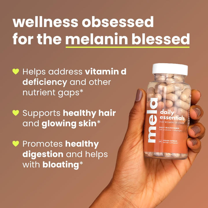 Daily Essentials Multivitamin for nated Women - High-Dose Vitamin D3 and B12, Probiotics, Lion&#39;s Mane, Ceylon Cinnamon - Vegan, Gluten Free, Non-GMO, 30 Day Supply (60 Capsules)