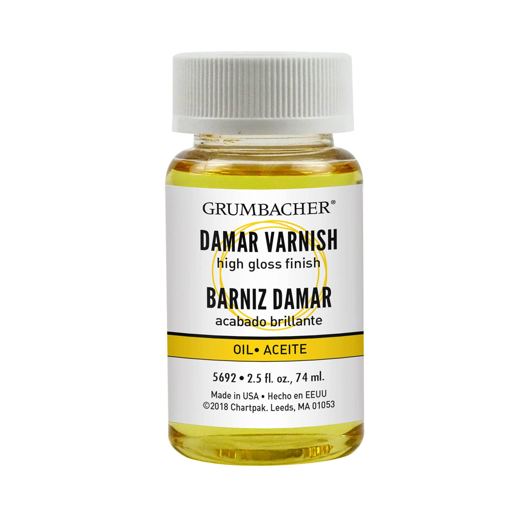 Damar Final Varnish for Oil Paintings, Jar, #5692, 2.5 Fl Oz (Pack of 1)