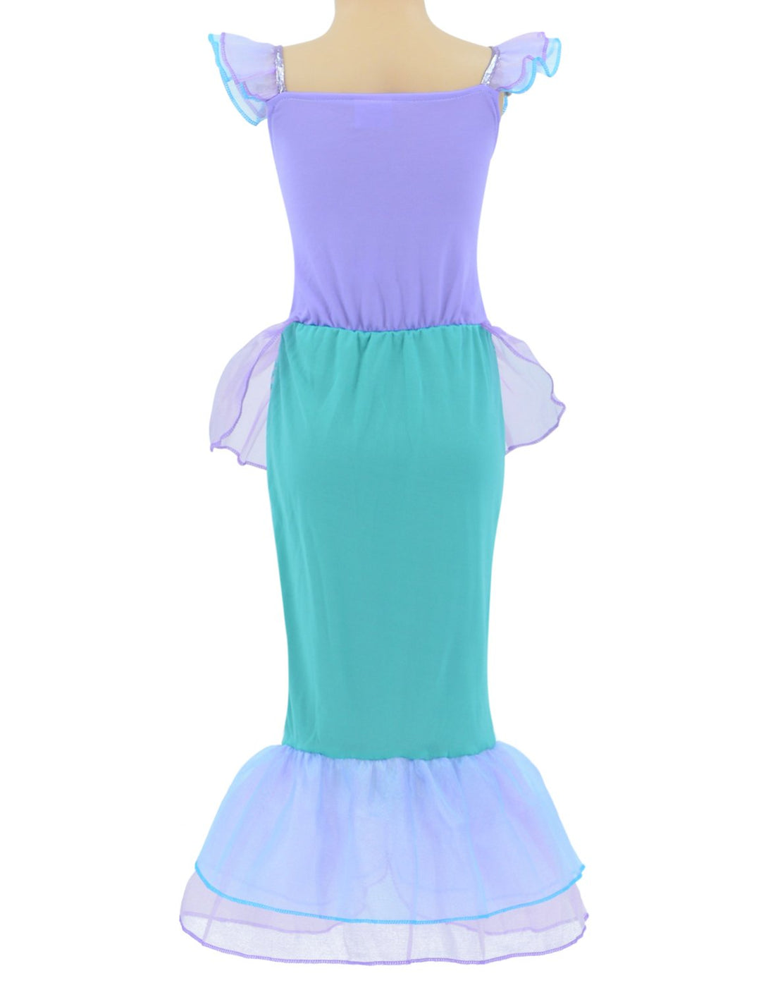 Little Girls Mermaid Princess Costume Dress for Girls D