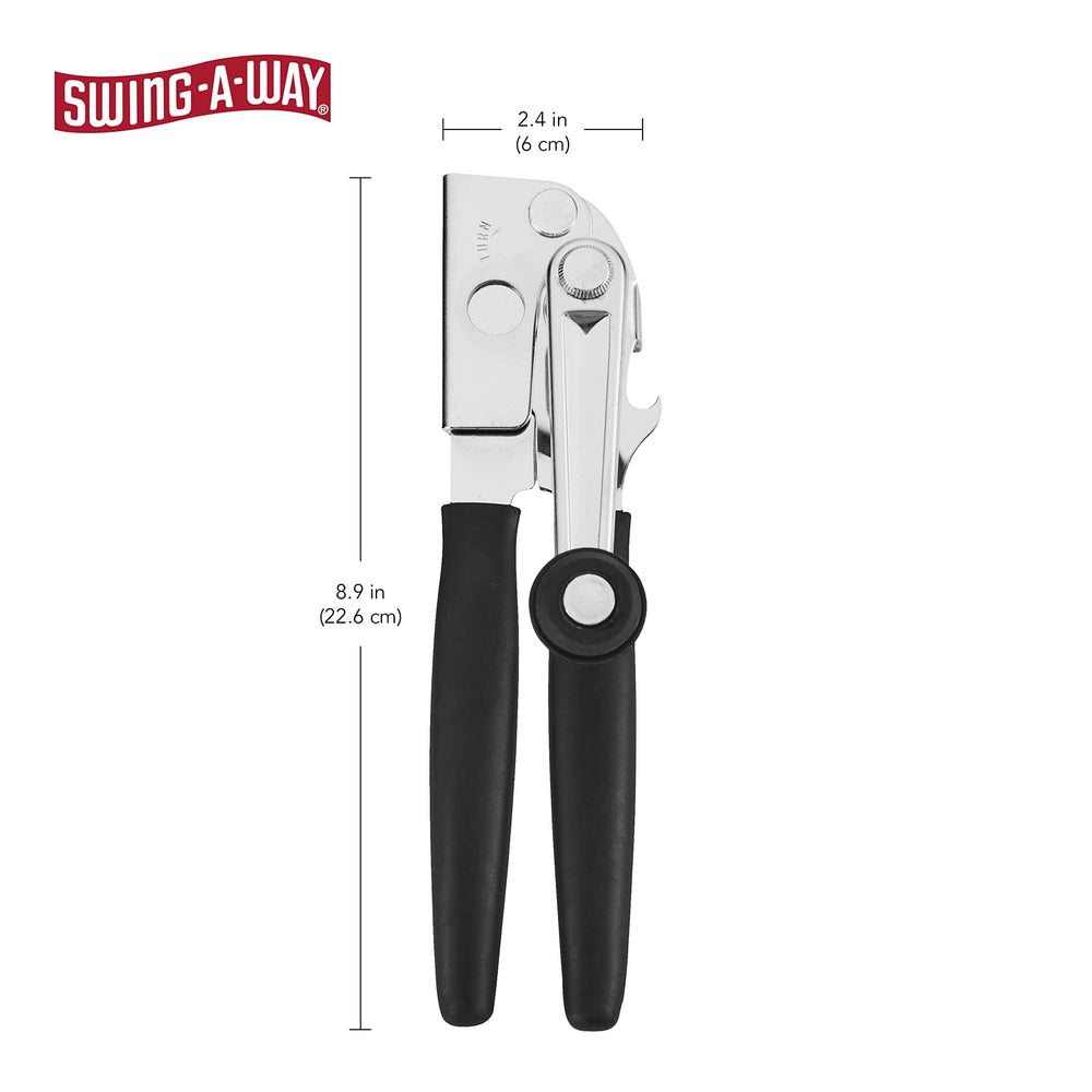 Easy Crank Can Opener, 10.4 Inches, Black