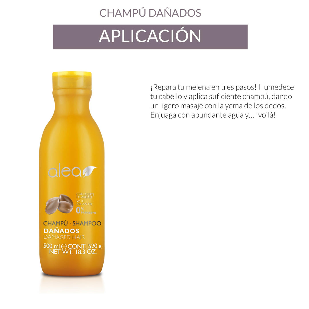 Alea Alea Damaged Hair Shampoo with Argan Oil 18.3oz / 500ml
