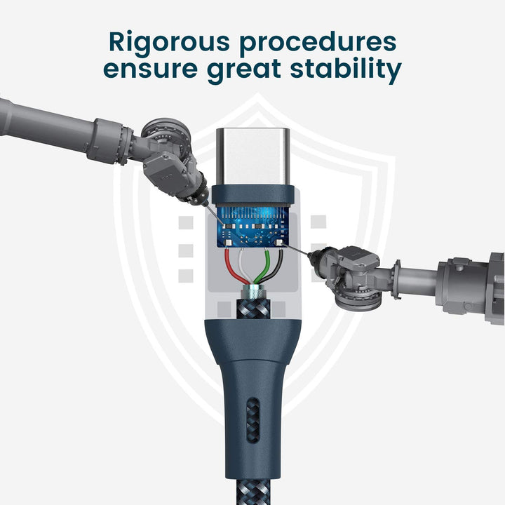 USB C Cable 3.3ft - QC 3.0 Fast Charge &amp; USB 3.0 Data Sync - Braided USB Type C Cable - 56k Ohm Type C Charging Cable for Samsung Galaxy S10/S9/S8, LG, Sony, Moto and More - Space Gray