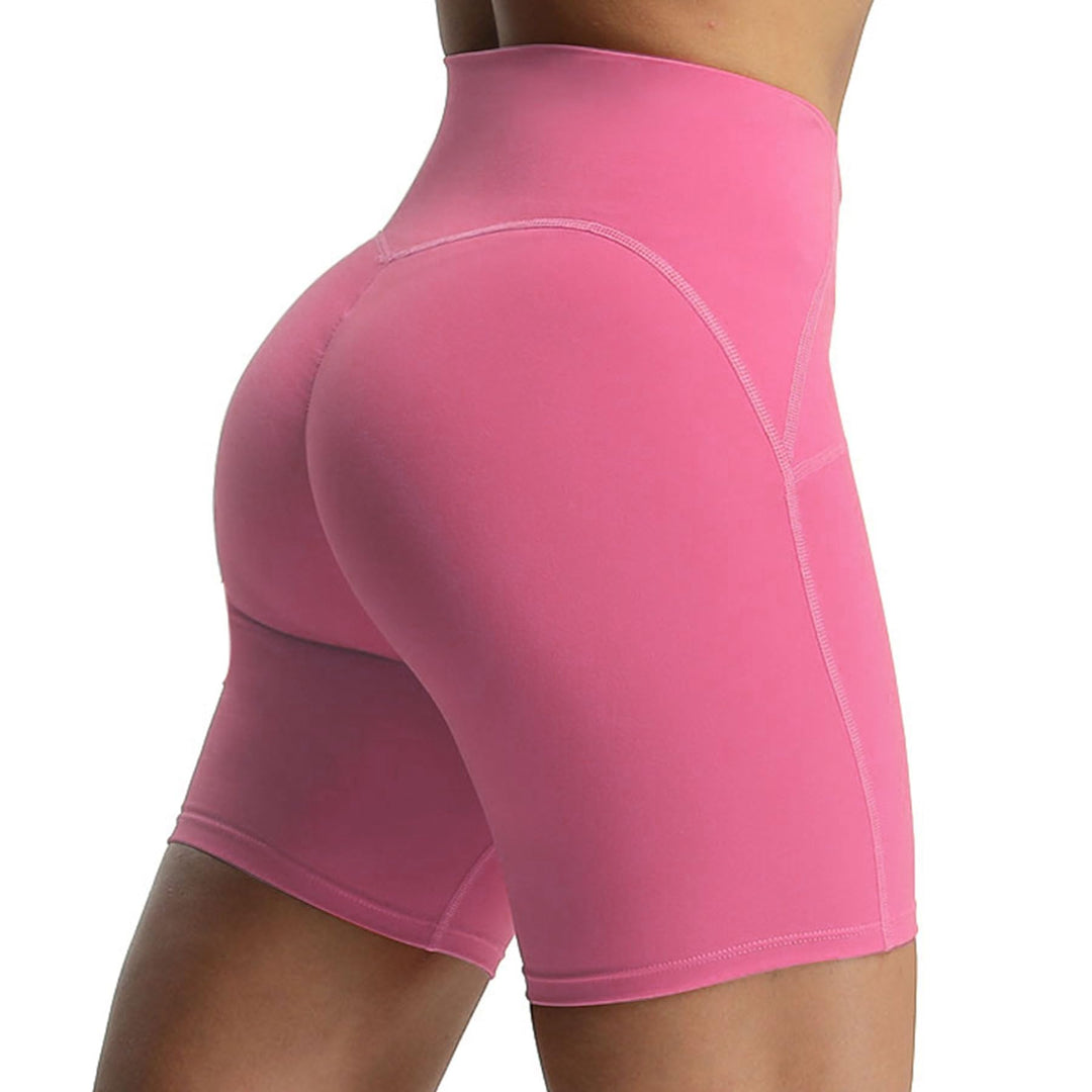 Aoxjox Scarlett Scrunch Workout Biker Shorts for Women Tummy Control High Rise Exercise Athletic Gym Running Yoga Shorts 6 (Navy, Small)