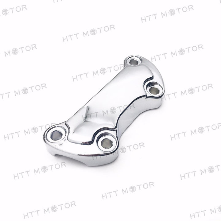 MT446-002- Chrome Scalloped Handlebar Riser Clamp Compatible with Harley Sportster 883 Dyna Super Glide