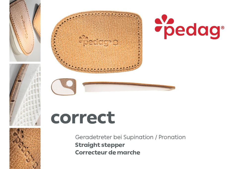 Pedag 129 Correct Step Straigtener, Tan Leather, Large 
