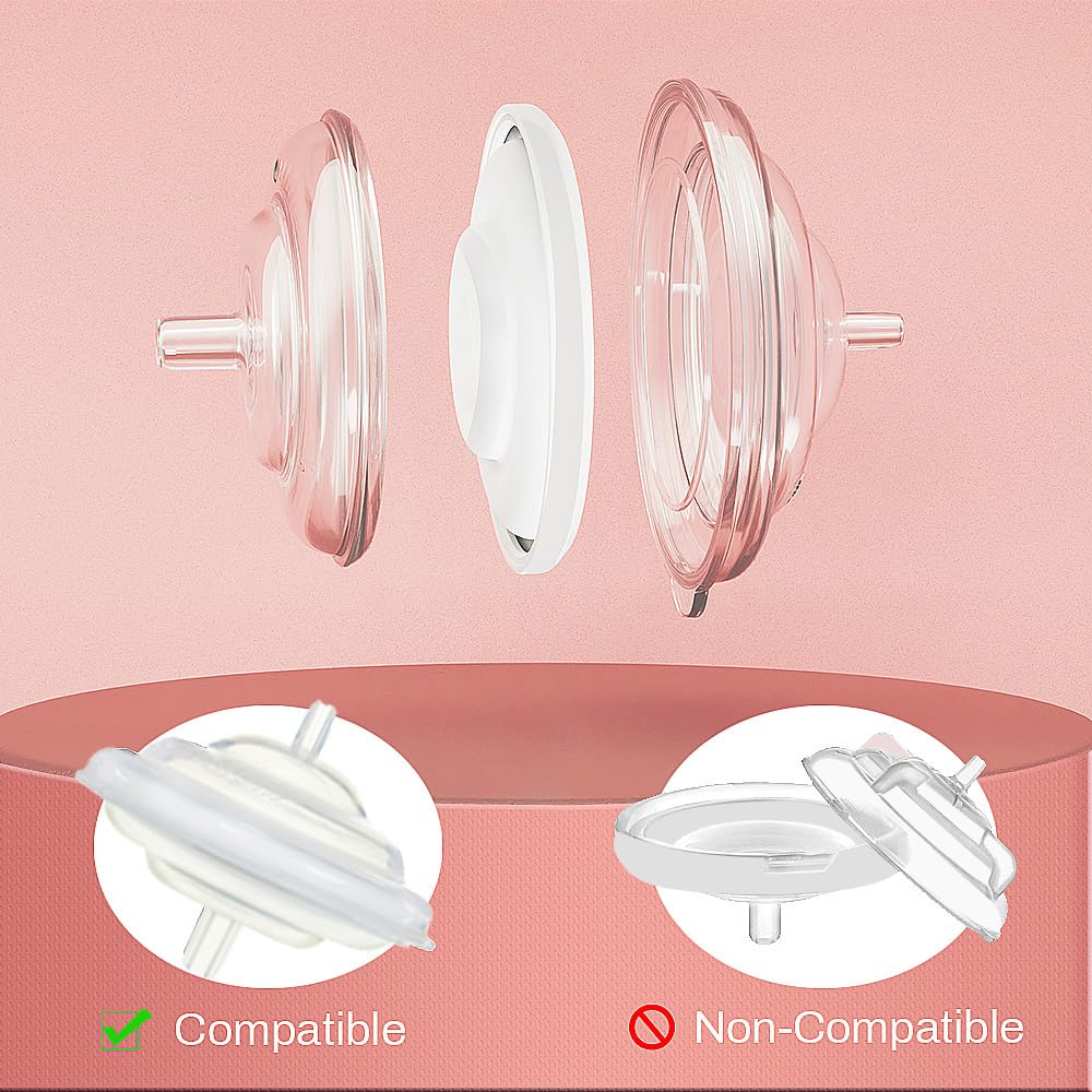 PumpMom Breast Pump Parts, 8 Duckbill Valves and 2 Silicone Membrane for Spectra S2, S1 and 9 Plus Breastpumps, Compatible with Spectra Valves and Silicone Diaphragm