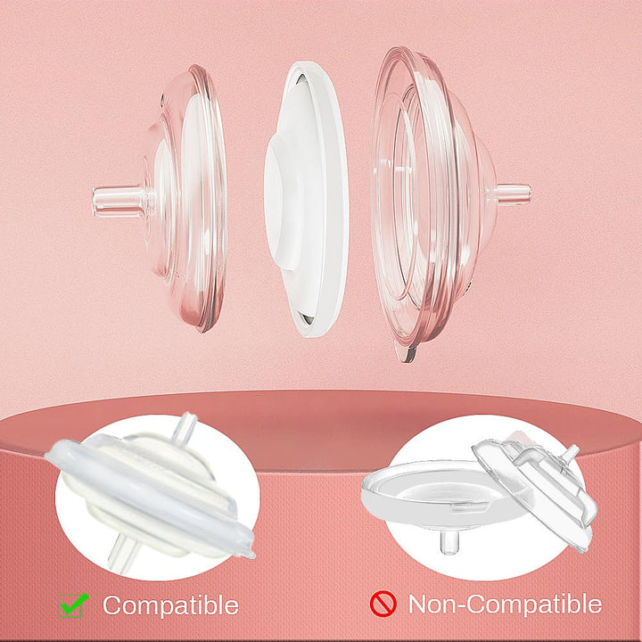 PumpMom Breast Pump Parts, 8 Duckbill Valves and 2 Silicone Membrane for Spectra S2, S1 and 9 Plus Breastpumps, Compatible with Spectra Valves and Silicone Diaphragm