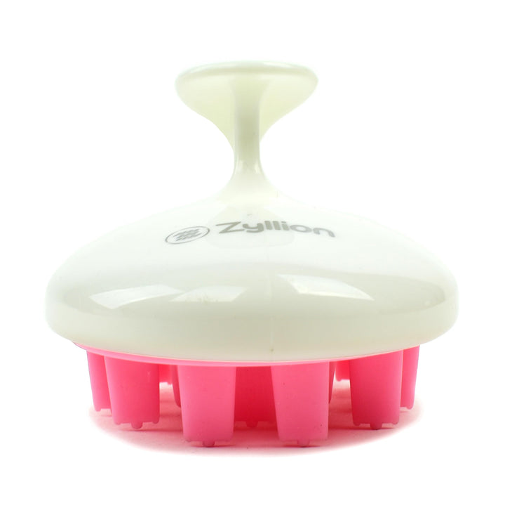 Pink : Zyllion ZMA12 Shampoo Scalp Massage Brush (Pink)