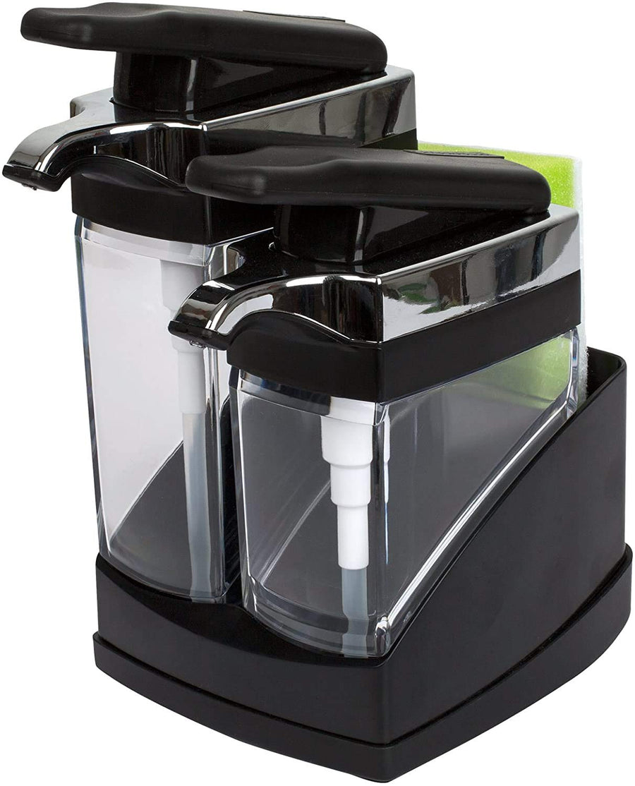 Casabella Sink Sider Duo with Sponge - (Black & Chr