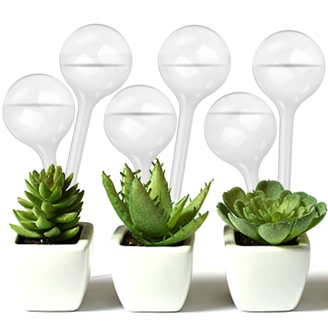 6 Packs Plant Watering Globes Self Watering Bulbs PVC Watering Globes Automatic Plant Watering System Transparent Plant Waterer for Indoor and Outdoor