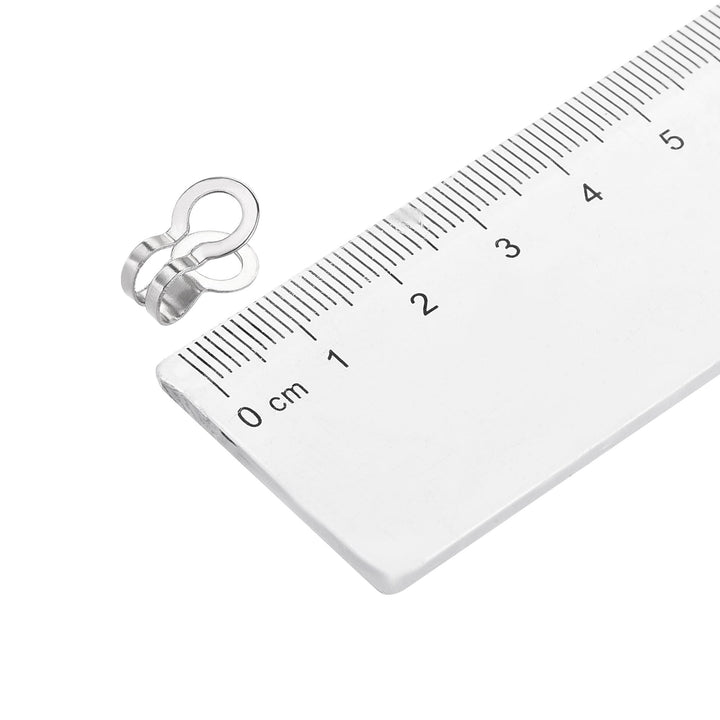 Ball Chain Connector, 4mm 4.5mm Double Ring Style Link Stainless Steel Loop Connection, Pack of 50
