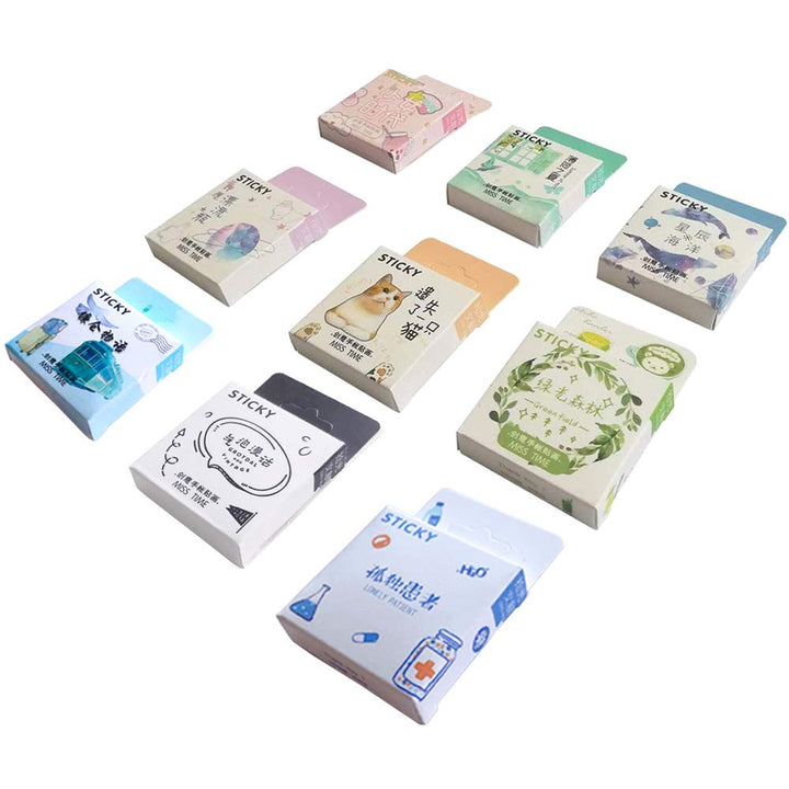 Kawaii Sticker Set for Teens/Grils Waterproof Vinyl Stickers (6 Set, 400 Pieces)