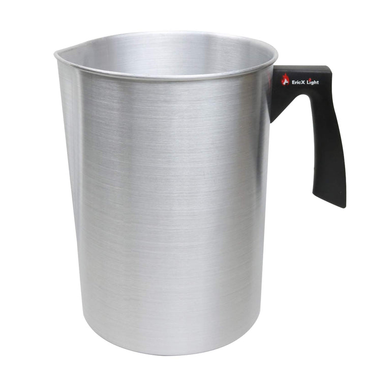 Candle Making Pouring Pot, 4 pounds, Dripless Pouring Spout &amp; Heat-resisting Handle Designed Wax Melting Pot, Aluminum Construction Candle Making Pitcher