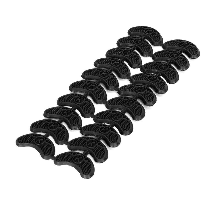 Generic Antislip Rubber Shoes Sole Heel Plate Taps Repair Tips 20pcs Black