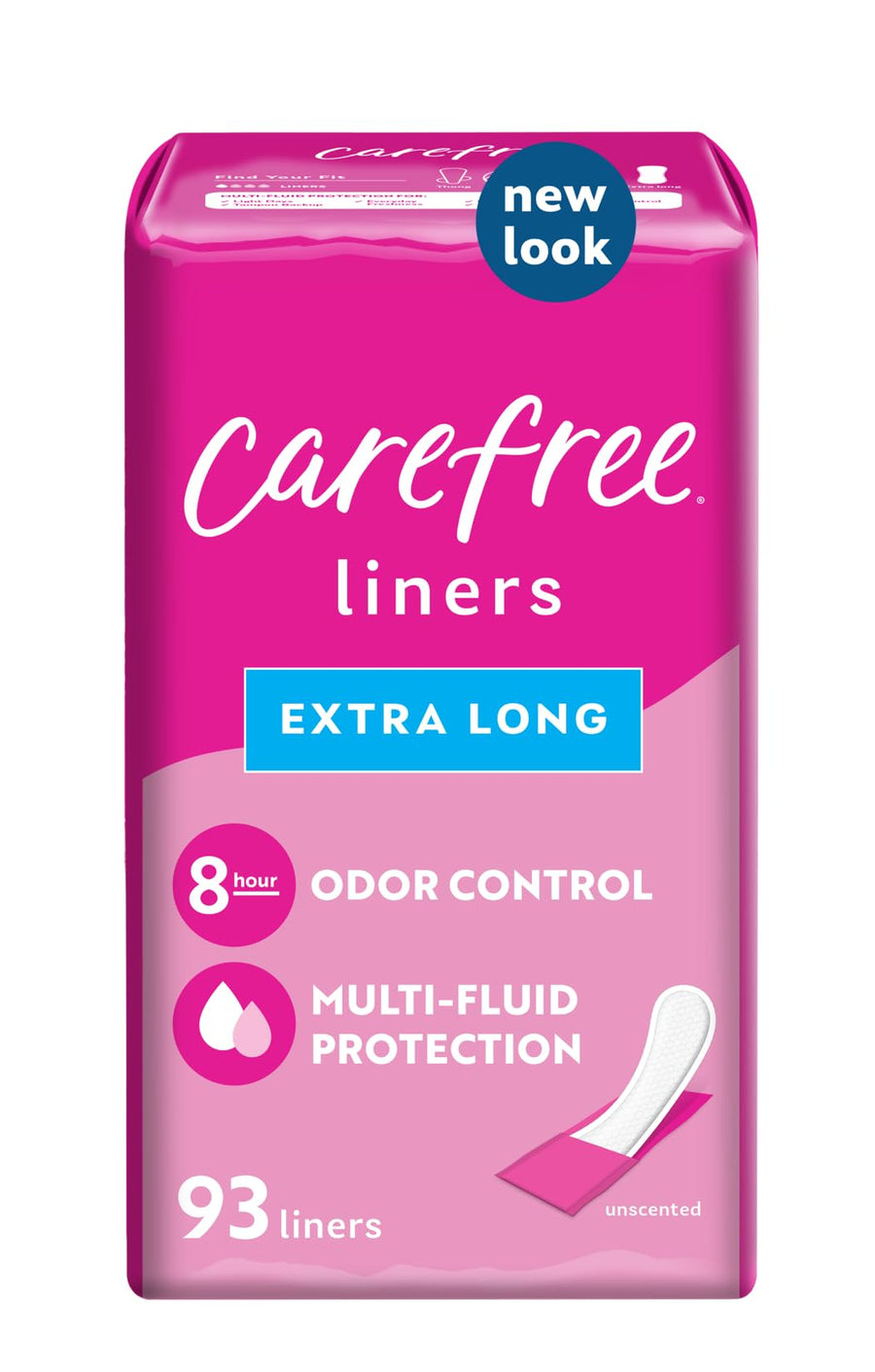 Carefree Acti-Fresh Thin Panty Liners, Soft and Flexibl