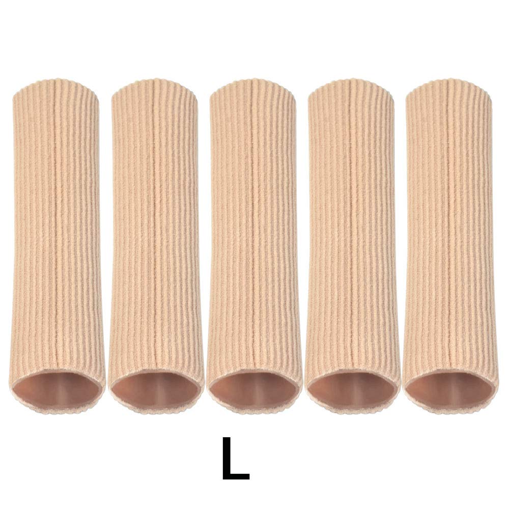 Cuttable Toe Tubes Sleeves 5 Pack, Made of Elastic Fabr
