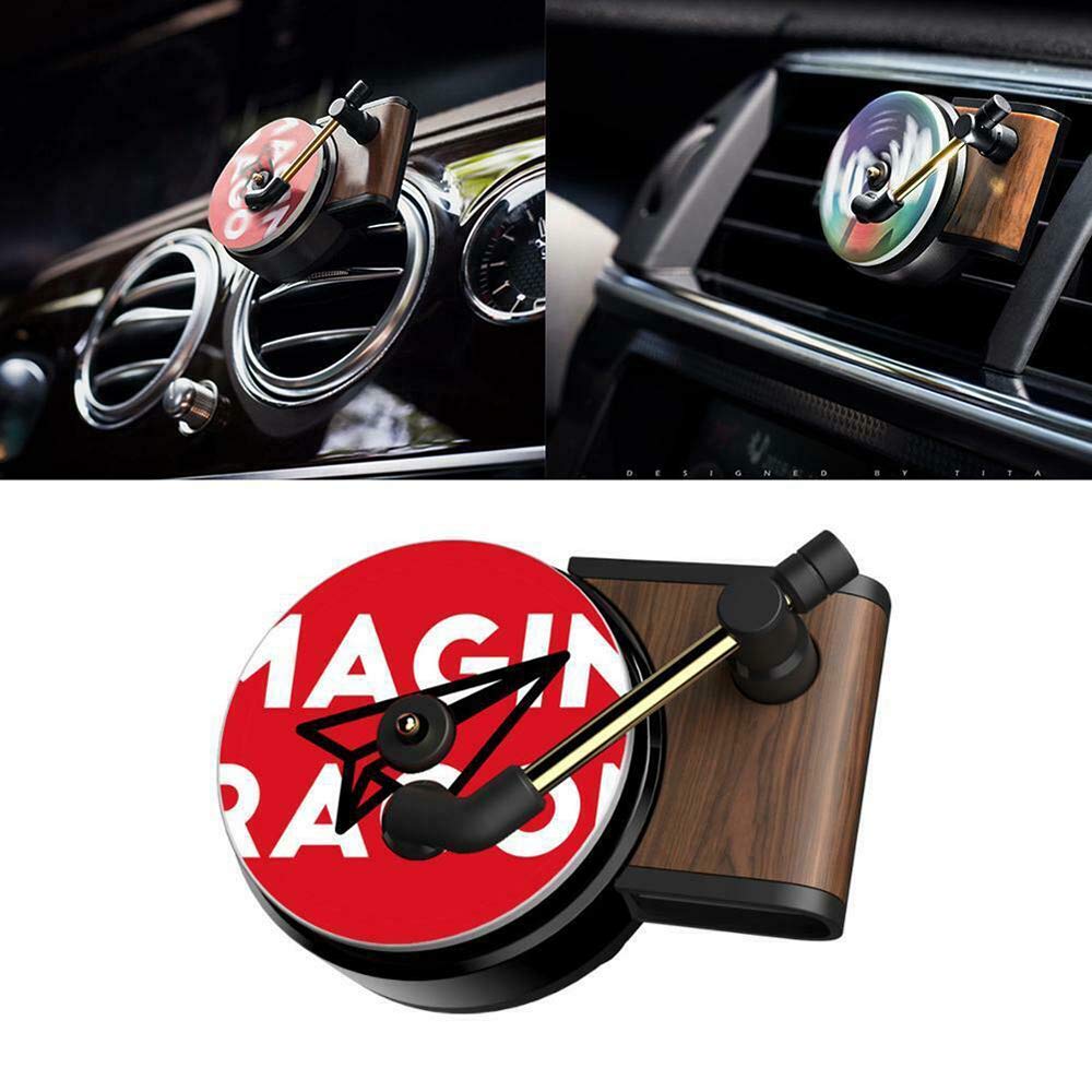 Car Retro Record Player Air Fresh Clip Perfume Vent Outlet Diffuser Auto Decor