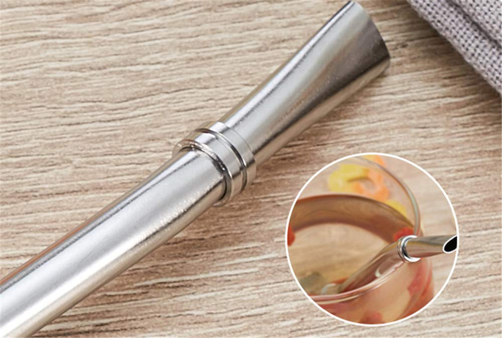 EvaGo Reusable Stainless Steel Drinking Straws with Fil