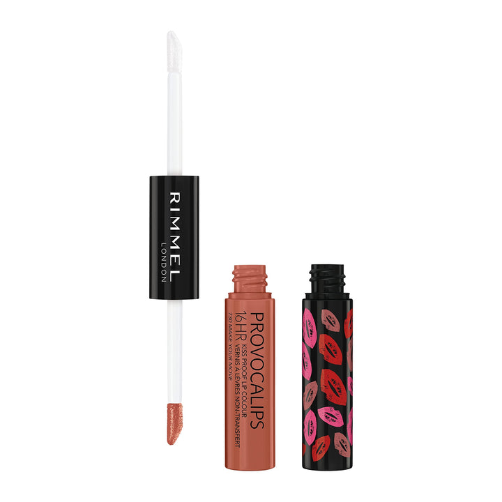 London Provocalips 16hr Kiss-Proof Lip Color - Two-Step Liquid Lipstick to Lock in Color and Shine - 730 Make Your Move, .14 fl.oz.