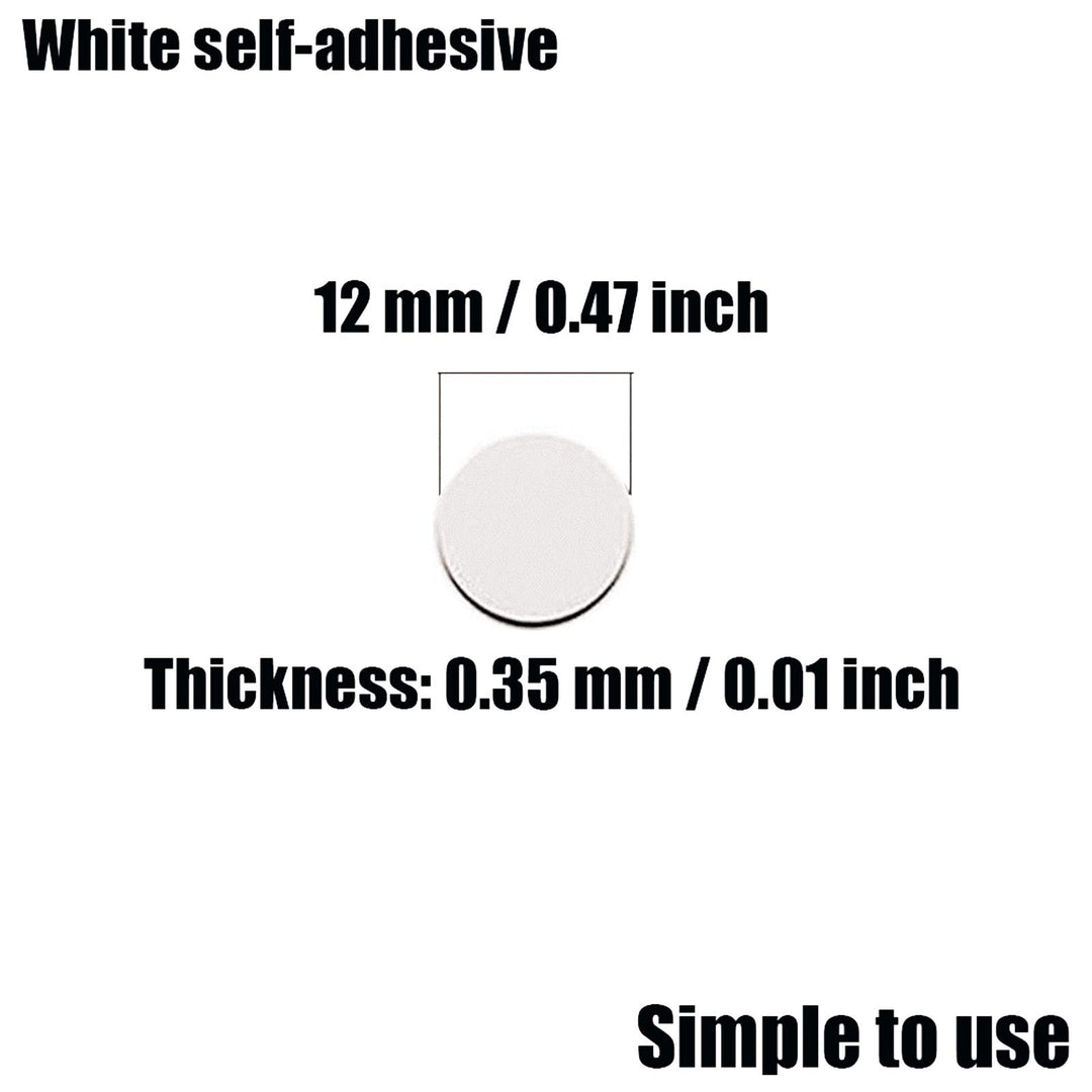 Self-Adhesive Screw Hole Stickers,2-Table 140 in 1 Self-Adhesive Screw Covers Caps Dustproof Sticker 12mm White