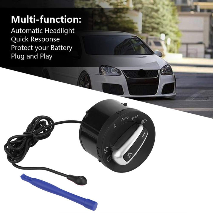Auto Headlight Switch, Keenso Light Sensor Headlight Switch Button Module 1Z0941431K for VW MK5 MK6 Jetta Tiguan Passat